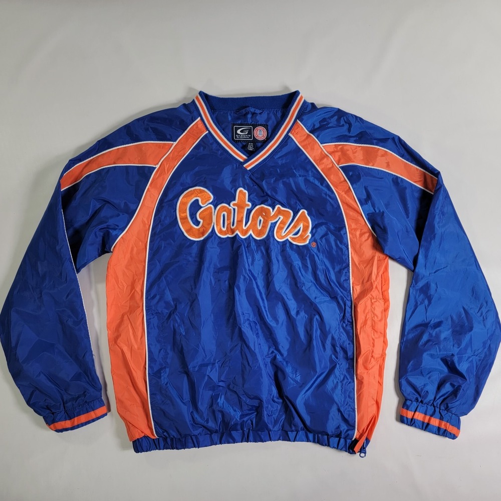 Florida Gators NCAA Youth Sz M 12-14 Jacket Pullover Side Zip‎ Windbreaker G-III